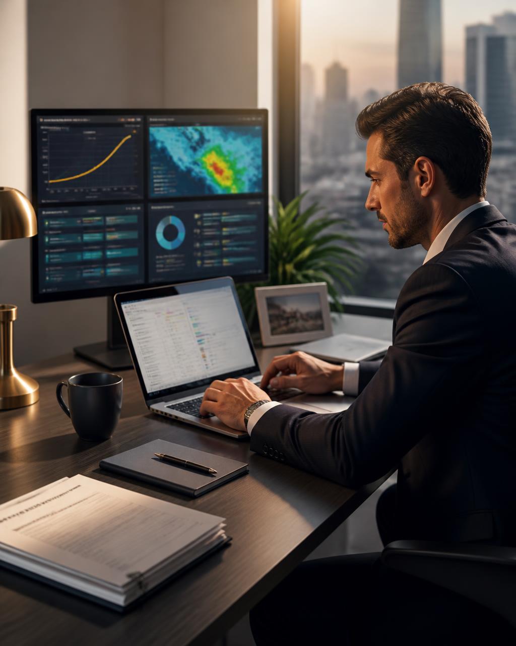 Underwriter committing capital on a parametric risk dashboard